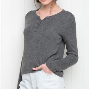 Brandy Melville grey long sleeve top